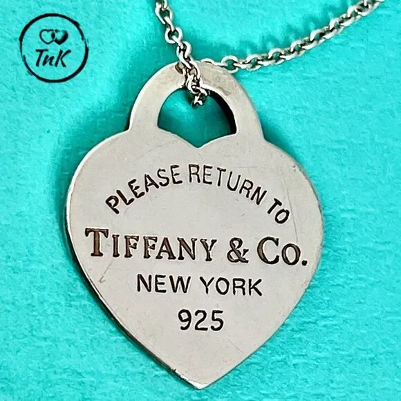 Tiffany & Co. Sterling Silver Small “Return To Tiffany” Heart Charm Tag Pendant - Picture 8 of 16